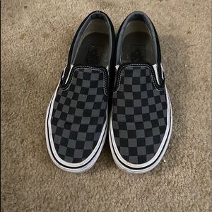 Pewter Checkerboard Vans